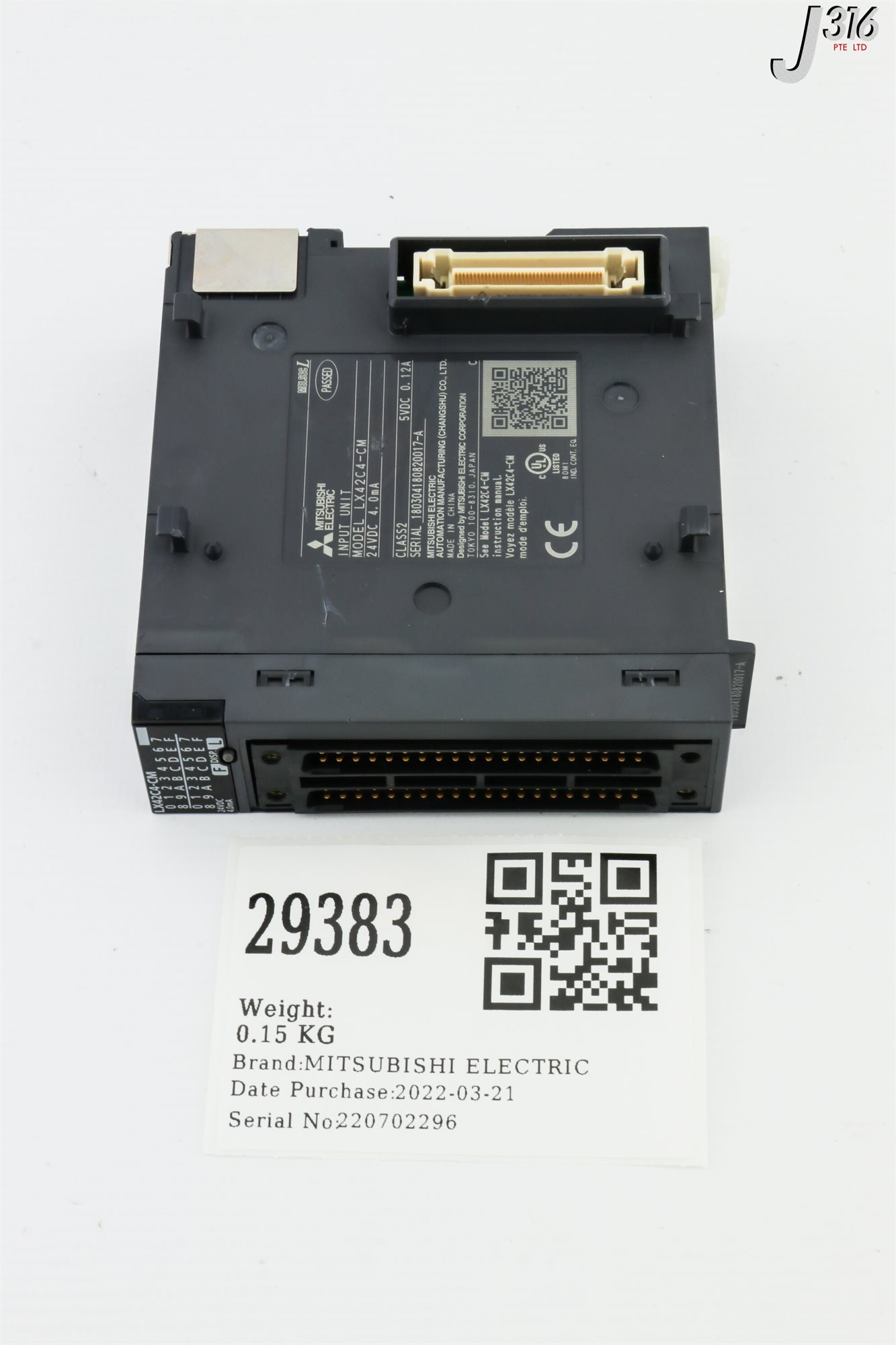29383 MITSUBISHI ELECTRIC DC INPUT MODULE, MELSEC L SERIES LX42C4